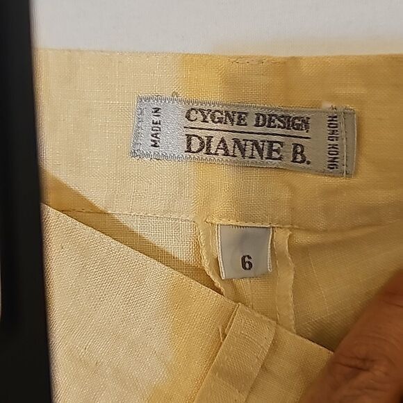 CYGNE DESIGN DIANE B LINEN VINTAGE SHORTS SIZE 6 - Picture 7 of 12